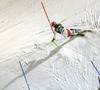 Sandro Viletta of Switzerland skiing in slalom of the men alpine combined race of Audi FIS Alpine skiing World cup in Kitzbuehel, Austria. Men alpine combined race of Audi FIS Alpine skiing World cup season 2014-2015, was held on Friday, 23rd of January 2015 on Hahnenkamm course in Kitzbuehel, Austria
