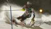 Mauro Caviezel of Switzerland skiing in slalom of the men alpine combined race of Audi FIS Alpine skiing World cup in Kitzbuehel, Austria. Men alpine combined race of Audi FIS Alpine skiing World cup season 2014-2015, was held on Friday, 23rd of January 2015 on Hahnenkamm course in Kitzbuehel, Austria
