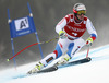 Beat Feuz of Switzerland skiing in the men super-g race of Audi FIS Alpine skiing World cup in Kitzbuehel, Austria. Men super-g race of Audi FIS Alpine skiing World cup season 2014-2015, was held on Friday, 23rd of January 2015 on Hahnenkamm course in Kitzbuehel, Austria

