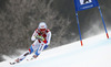 Carlo Janka of Switzerland skiing in the men super-g race of Audi FIS Alpine skiing World cup in Kitzbuehel, Austria. Men super-g race of Audi FIS Alpine skiing World cup season 2014-2015, was held on Friday, 23rd of January 2015 on Hahnenkamm course in Kitzbuehel, Austria
