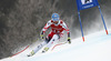 Georg Streitberger of Austria skiing in the men super-g race of Audi FIS Alpine skiing World cup in Kitzbuehel, Austria. Men super-g race of Audi FIS Alpine skiing World cup season 2014-2015, was held on Friday, 23rd of January 2015 on Hahnenkamm course in Kitzbuehel, Austria
