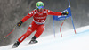 Dominik Paris of Italy skiing in the men super-g race of Audi FIS Alpine skiing World cup in Kitzbuehel, Austria. Men super-g race of Audi FIS Alpine skiing World cup season 2014-2015, was held on Friday, 23rd of January 2015 on Hahnenkamm course in Kitzbuehel, Austria
