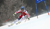 Matthias Mayer of Austria skiing in the men super-g race of Audi FIS Alpine skiing World cup in Kitzbuehel, Austria. Men super-g race of Audi FIS Alpine skiing World cup season 2014-2015, was held on Friday, 23rd of January 2015 on Hahnenkamm course in Kitzbuehel, Austria
