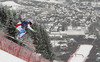 Carlo Janka of Switzerland skiing in the men downhill race of Audi FIS Alpine skiing World cup in Kitzbuehel, Austria. Men downhill race of Audi FIS Alpine skiing World cup season 2014-2015, was held on Saturday, 24th of January 2015 on Hahnenkamm course in Kitzbuehel, Austria
