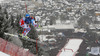 Third placed Guillermo Fayed of France skiing in the men downhill race of Audi FIS Alpine skiing World cup in Kitzbuehel, Austria. Men downhill race of Audi FIS Alpine skiing World cup season 2014-2015, was held on Saturday, 24th of January 2015 on Hahnenkamm course in Kitzbuehel, Austria
