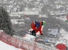 Second placed Dominik Paris of Italy skiing in the men downhill race of Audi FIS Alpine skiing World cup in Kitzbuehel, Austria. Men downhill race of Audi FIS Alpine skiing World cup season 2014-2015, was held on Saturday, 24th of January 2015 on Hahnenkamm course in Kitzbuehel, Austria
