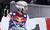 Silvan Zurbriggen of Switzerland reacts in the finish of the men downhill race of Audi FIS Alpine skiing World cup in Kitzbuehel, Austria. Men downhill race of Audi FIS Alpine skiing World cup season 2014-2015, was held on Saturday, 24th of January 2015 on Hahnenkamm course in Kitzbuehel, Austria
