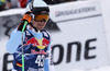 Andreas Sander of Germany reacts in the finish of the men downhill race of Audi FIS Alpine skiing World cup in Kitzbuehel, Austria. Men downhill race of Audi FIS Alpine skiing World cup season 2014-2015, was held on Saturday, 24th of January 2015 on Hahnenkamm course in Kitzbuehel, Austria
