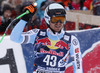 Andreas Sander of Germany reacts in the finish of the men downhill race of Audi FIS Alpine skiing World cup in Kitzbuehel, Austria. Men downhill race of Audi FIS Alpine skiing World cup season 2014-2015, was held on Saturday, 24th of January 2015 on Hahnenkamm course in Kitzbuehel, Austria
