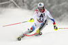 Daniel Yule of Switzerland skiing in the first run of the men slalom race of Audi FIS Alpine skiing World cup in Kitzbuehel, Austria. Men slalom race of Audi FIS Alpine skiing World cup season 2014-2015, was held on Sunday, 25th of January 2015 on Ganslern course in Kitzbuehel, Austria
