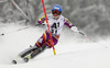 Jonathan Nordbotten of Norway skiing in the first run of the men slalom race of Audi FIS Alpine skiing World cup in Kitzbuehel, Austria. Men slalom race of Audi FIS Alpine skiing World cup season 2014-2015, was held on Sunday, 25th of January 2015 on Ganslern course in Kitzbuehel, Austria
