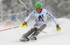 Linus Strasser of Germany skiing in the first run of the men slalom race of Audi FIS Alpine skiing World cup in Kitzbuehel, Austria. Men slalom race of Audi FIS Alpine skiing World cup season 2014-2015, was held on Sunday, 25th of January 2015 on Ganslern course in Kitzbuehel, Austria
