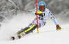 Philipp Schmid of Germany skiing in the first run of the men slalom race of Audi FIS Alpine skiing World cup in Kitzbuehel, Austria. Men slalom race of Audi FIS Alpine skiing World cup season 2014-2015, was held on Sunday, 25th of January 2015 on Ganslern course in Kitzbuehel, Austria
