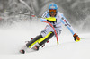 Philipp Schmid of Germany skiing in the first run of the men slalom race of Audi FIS Alpine skiing World cup in Kitzbuehel, Austria. Men slalom race of Audi FIS Alpine skiing World cup season 2014-2015, was held on Sunday, 25th of January 2015 on Ganslern course in Kitzbuehel, Austria
