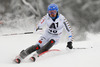 Calle Lindh of Sweden skiing in the first run of the men slalom race of Audi FIS Alpine skiing World cup in Kitzbuehel, Austria. Men slalom race of Audi FIS Alpine skiing World cup season 2014-2015, was held on Sunday, 25th of January 2015 on Ganslern course in Kitzbuehel, Austria
