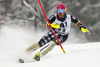 Joonas Rasanen of Finland skiing in the first run of the men slalom race of Audi FIS Alpine skiing World cup in Kitzbuehel, Austria. Men slalom race of Audi FIS Alpine skiing World cup season 2014-2015, was held on Sunday, 25th of January 2015 on Ganslern course in Kitzbuehel, Austria
