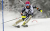 Joonas Rasanen of Finland skiing in the first run of the men slalom race of Audi FIS Alpine skiing World cup in Kitzbuehel, Austria. Men slalom race of Audi FIS Alpine skiing World cup season 2014-2015, was held on Sunday, 25th of January 2015 on Ganslern course in Kitzbuehel, Austria
