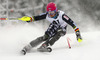 Jens Henttinen of Finland skiing in the first run of the men slalom race of Audi FIS Alpine skiing World cup in Kitzbuehel, Austria. Men slalom race of Audi FIS Alpine skiing World cup season 2014-2015, was held on Sunday, 25th of January 2015 on Ganslern course in Kitzbuehel, Austria
