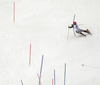 Jens Henttinen of Finland skiing in the first run of the men slalom race of Audi FIS Alpine skiing World cup in Kitzbuehel, Austria. Men slalom race of Audi FIS Alpine skiing World cup season 2014-2015, was held on Sunday, 25th of January 2015 on Ganslern course in Kitzbuehel, Austria
