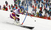 Jonathan Nordbotten of Norway skiing in the second run of the men slalom race of Audi FIS Alpine skiing World cup in Kitzbuehel, Austria. Men slalom race of Audi FIS Alpine skiing World cup season 2014-2015, was held on Sunday, 25th of January 2015 on Ganslern course in Kitzbuehel, Austria
