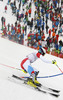 Daniel Yule of Switzerland skiing in the second run of the men slalom race of Audi FIS Alpine skiing World cup in Kitzbuehel, Austria. Men slalom race of Audi FIS Alpine skiing World cup season 2014-2015, was held on Sunday, 25th of January 2015 on Ganslern course in Kitzbuehel, Austria
