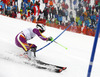 Henrik Kristoffersen of Norway skiing in the second run of the men slalom race of Audi FIS Alpine skiing World cup in Kitzbuehel, Austria. Men slalom race of Audi FIS Alpine skiing World cup season 2014-2015, was held on Sunday, 25th of January 2015 on Ganslern course in Kitzbuehel, Austria
