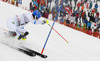 Andre Myhrer of Sweden skiing in the second run of the men slalom race of Audi FIS Alpine skiing World cup in Kitzbuehel, Austria. Men slalom race of Audi FIS Alpine skiing World cup season 2014-2015, was held on Sunday, 25th of January 2015 on Ganslern course in Kitzbuehel, Austria
