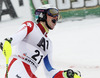 Daniel Yule of Switzerland reacts in finish of the second run of the men slalom race of Audi FIS Alpine skiing World cup in Kitzbuehel, Austria. Men slalom race of Audi FIS Alpine skiing World cup season 2014-2015, was held on Sunday, 25th of January 2015 on Ganslern course in Kitzbuehel, Austria
