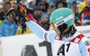 Third placed Felix Neureuther of Germany reacts in finish of the second run of the men slalom race of Audi FIS Alpine skiing World cup in Kitzbuehel, Austria. Men slalom race of Audi FIS Alpine skiing World cup season 2014-2015, was held on Sunday, 25th of January 2015 on Ganslern course in Kitzbuehel, Austria
