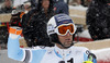 Fifth placed Fritz Dopfer of Germany reacts in finish of the second run of the men slalom race of Audi FIS Alpine skiing World cup in Kitzbuehel, Austria. Men slalom race of Audi FIS Alpine skiing World cup season 2014-2015, was held on Sunday, 25th of January 2015 on Ganslern course in Kitzbuehel, Austria
