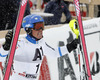 Winner Mattias Hargin of Sweden reacts in finish of the second run of the men slalom race of Audi FIS Alpine skiing World cup in Kitzbuehel, Austria. Men slalom race of Audi FIS Alpine skiing World cup season 2014-2015, was held on Sunday, 25th of January 2015 on Ganslern course in Kitzbuehel, Austria
