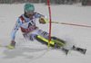 Felix Neureuther of Germany skiing in the first run of the Men Slalom race of Audi FIS Alpine skiing World cup in Schladming, Austria. Men Slalom race of Audi FIS Alpine skiing World cup 2014-2015 was held on Tuesday, 27th of January 2015 on Planai course in Schladming, Austria.
