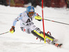 Philipp Schmid of Germany skiing in the first run of the Men Slalom race of Audi FIS Alpine skiing World cup in Schladming, Austria. Men Slalom race of Audi FIS Alpine skiing World cup 2014-2015 was held on Tuesday, 27th of January 2015 on Planai course in Schladming, Austria.

