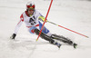 Reto Schmidiger of Switzerland skiing in the first run of the Men Slalom race of Audi FIS Alpine skiing World cup in Schladming, Austria. Men Slalom race of Audi FIS Alpine skiing World cup 2014-2015 was held on Tuesday, 27th of January 2015 on Planai course in Schladming, Austria.
