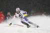 Marc Gini of Switzerland skiing in the first run of the Men Slalom race of Audi FIS Alpine skiing World cup in Schladming, Austria. Men Slalom race of Audi FIS Alpine skiing World cup 2014-2015 was held on Tuesday, 27th of January 2015 on Planai course in Schladming, Austria.
