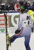 Alexander Khoroshilov of Russia reacts in the finish of the second run of the Men Slalom race of Audi FIS Alpine skiing World cup in Schladming, Austria. Men Slalom race of Audi FIS Alpine skiing World cup 2014-2015 was held on Tuesday, 27th of January 2015 on Planai course in Schladming, Austria.
