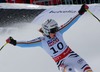 Viktoria Rebensburg of Germany reacts after her run of the ladies Super G of FIS Ski World Championships 2015 at the Raptor Course in Beaver Creek, United States on 2015/02/03.
