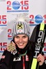 Gold Medalist Anna Fenninger of Austria poses with her Medal after the ladies Super G of FIS Ski World Championships 2015 at the Raptor Course in Beaver Creek, United States on 2015/02/03.
