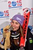 Silver Medalist Tina Maze of Slovenia poses with her Medal after the ladies Super G of FIS Ski World Championships 2015 at the Raptor Course in Beaver Creek, United States on 2015/02/03.
