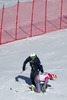 05.02.2015, Birds of Prey Course, Beaver Creek, USA, FIS Weltmeisterschaften Ski Alpin, Vail Beaver Creek 2015, Herren, SuperG, Siegerpräsentation, im Bild Bode Miller (USA) // Bode Miller of the USA crashes on podium during the winner presentation after the men Super-G of FIS Ski World Championships 2015 at the Birds of Prey Course in Beaver Creek, United States on 2015/02/05.
