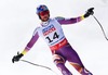 Aksel Lund Svindal of Norway reacts after his run of the men Super-G of FIS Ski World Championships 2015 at the Birds of Prey Course in Beaver Creek, United States on 2015/02/05.
