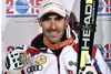 Bronze Medalist Adrien Theaux of France poses with his Medal after the men Super-G of FIS Ski World Championships 2015 at the Birds of Prey Course in Beaver Creek, United States on 2015/02/05.
