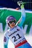 First placed Tina Maze of Slovenia reacts after her run of the ladies Downhill of FIS Ski World Championships 2015 at the Raptor Course in Beaver Creek, United States on 2015/02/06.
