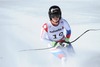 Lara Gut of Switzerland reacts after her run of the ladies Downhill of FIS Ski World Championships 2015 at the Raptor Course in Beaver Creek, United States on 2015/02/06.
