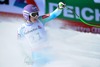 Tina Maze of Slovenia celebrate after her run of the ladies Downhill of FIS Ski World Championships 2015 at the Raptor Course in Beaver Creek, United States on 2015/02/06.
