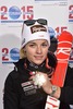 Bronze Medaillen Gewinnerin Lara Gut (SUI) // Bronze Medalist Lara Gut of Switzerland poses with her Medal after the ladies Downhill of FIS Ski World Championships 2015 at the Raptor Course in Beaver Creek, United States on 2015/02/06.
