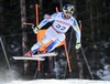 Second placed Travis Ganong of the USA in action during the mens Downhill of FIS Ski World Championships 2015 at the Birds of Prey Course in Beaver Creek, United States on 2015/02/07.
