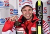 Bronze Medalist Beat Feuz of Switzerland poses with his Medal after the mens Downhill of FIS Ski World Championships 2015 at the Birds of Prey Course in Beaver Creek, United States on 2015/02/07.
