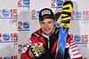 Gold Medalist Patrick Kueng of Switzerland poses with his Medal after the mens Downhill of FIS Ski World Championships 2015 at the Birds of Prey Course in Beaver Creek, United States on 2015/02/07.
