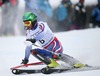 Alexander Khoroshilov of Russia in action during the 1st run of men Slalom of FIS Ski World Championships 2015 at the Birds of Prey Course in Beaver Creek, United States on 2015/02/15.
